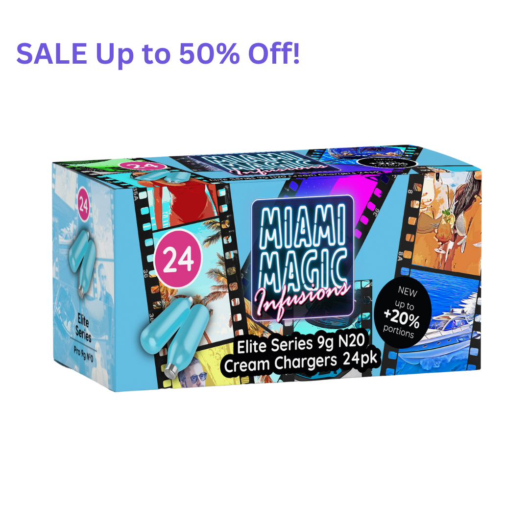 Miami Magic 9g Cream Chargers  24 Packs WHOLESALE - SALE Up to 50% OFF!